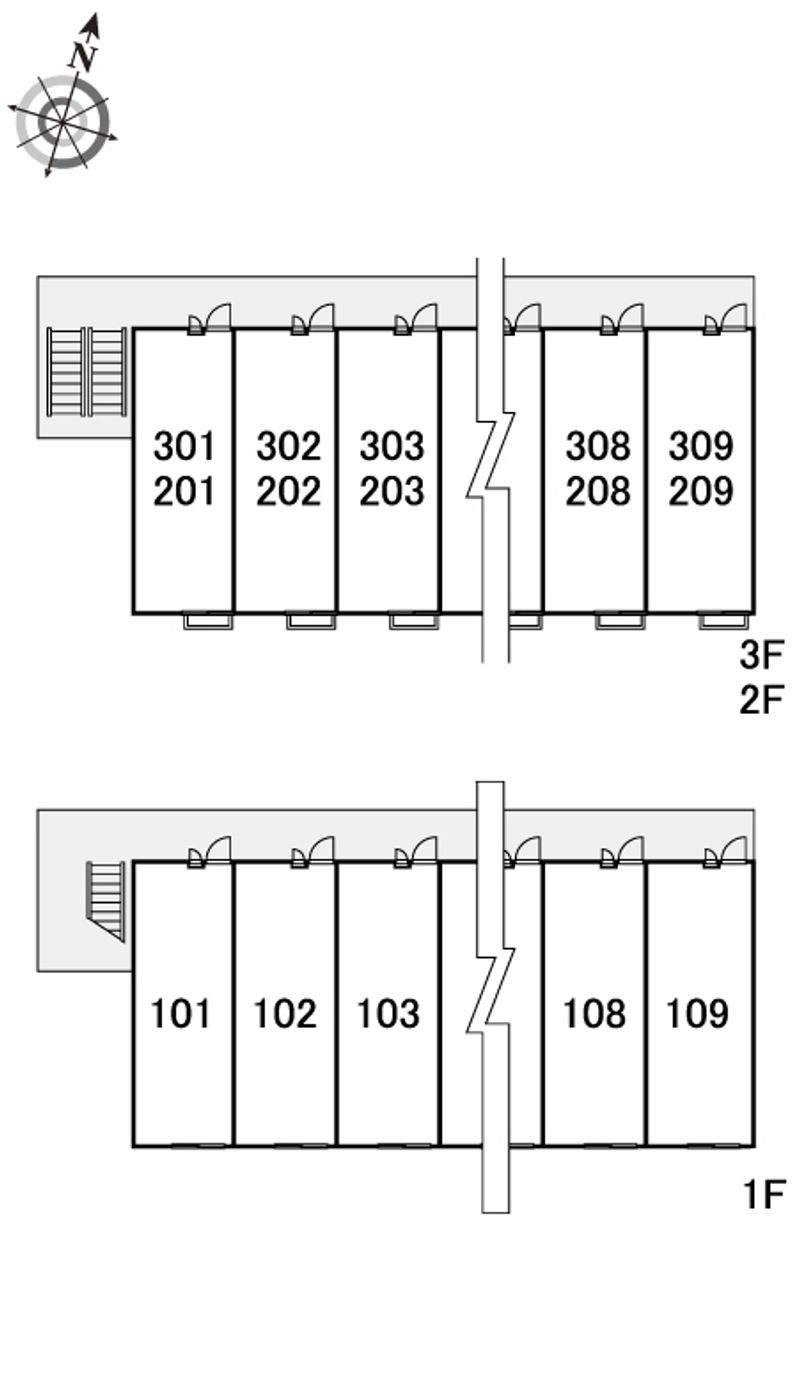 レオパレスピーチハイツ 間取り配置図