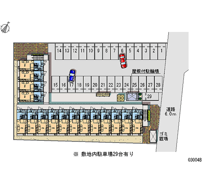 30048 Monthly parking lot