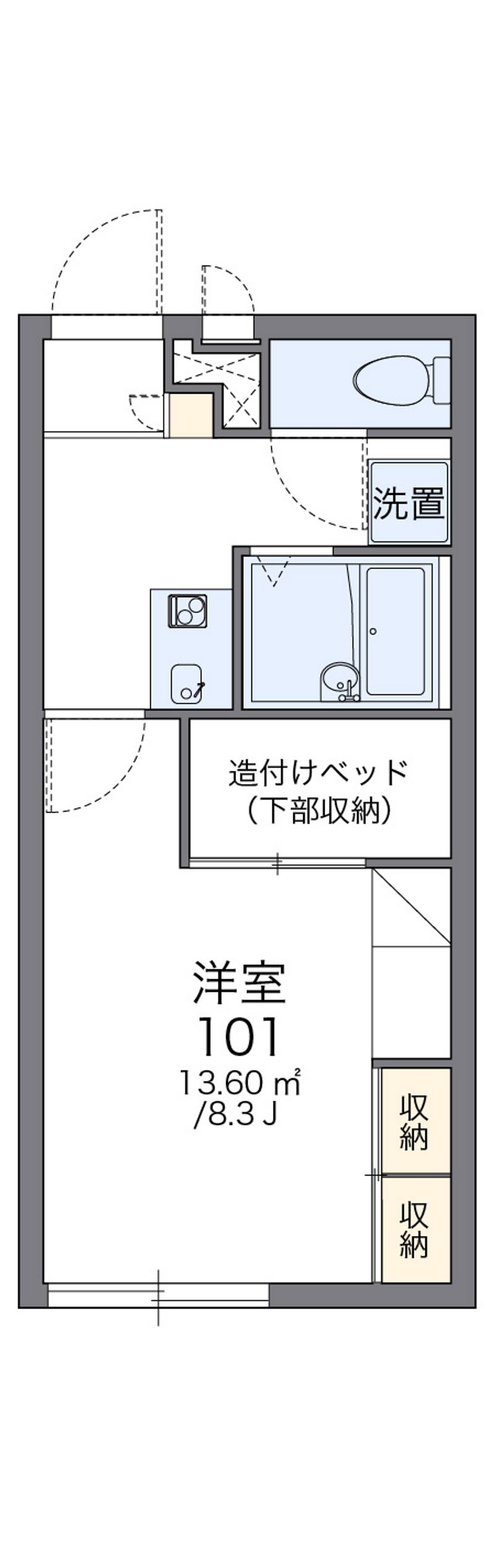 レオパレスｃａｌｉｅｎｔｅ 間取図