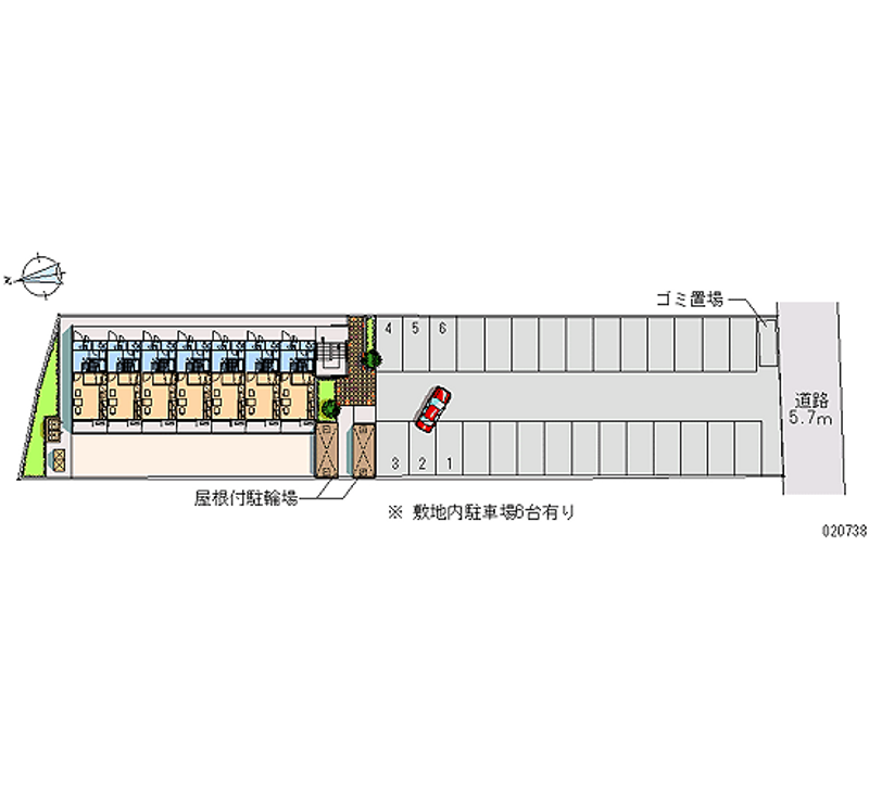 20738月租停車場