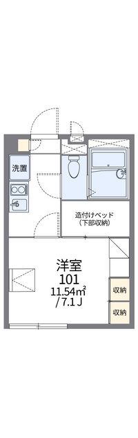 レオパレスウィン 間取り図