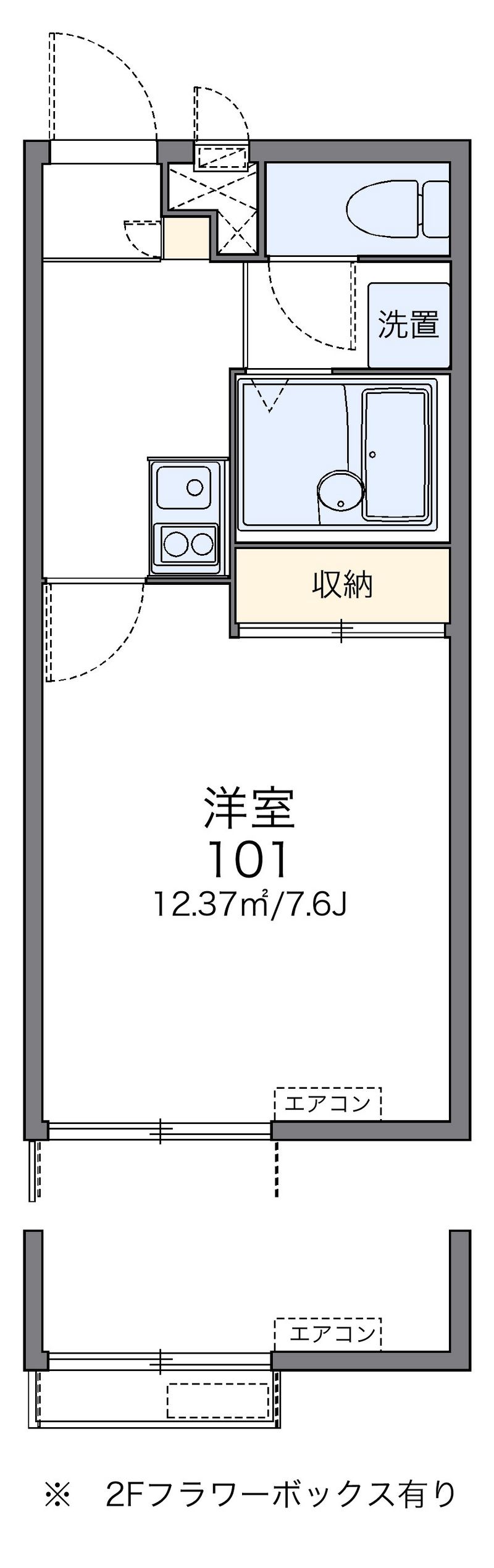 レオパレス朱鷺 間取図