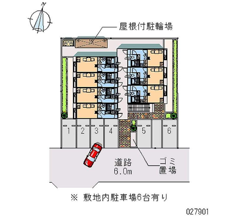 レオパレス光の杜 月極駐車場