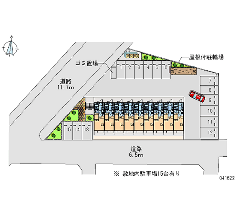 レオパレス山元 月極駐車場