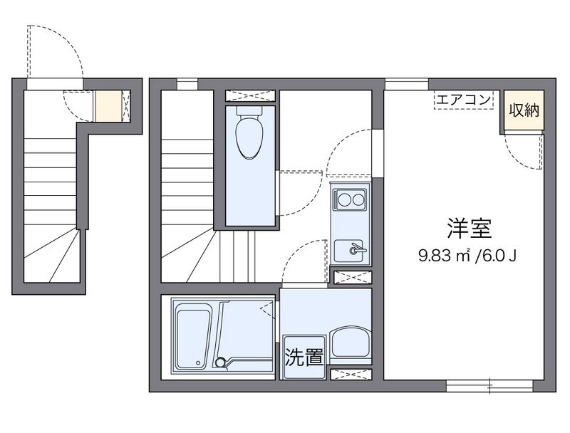 クレイノ白樺 間取図