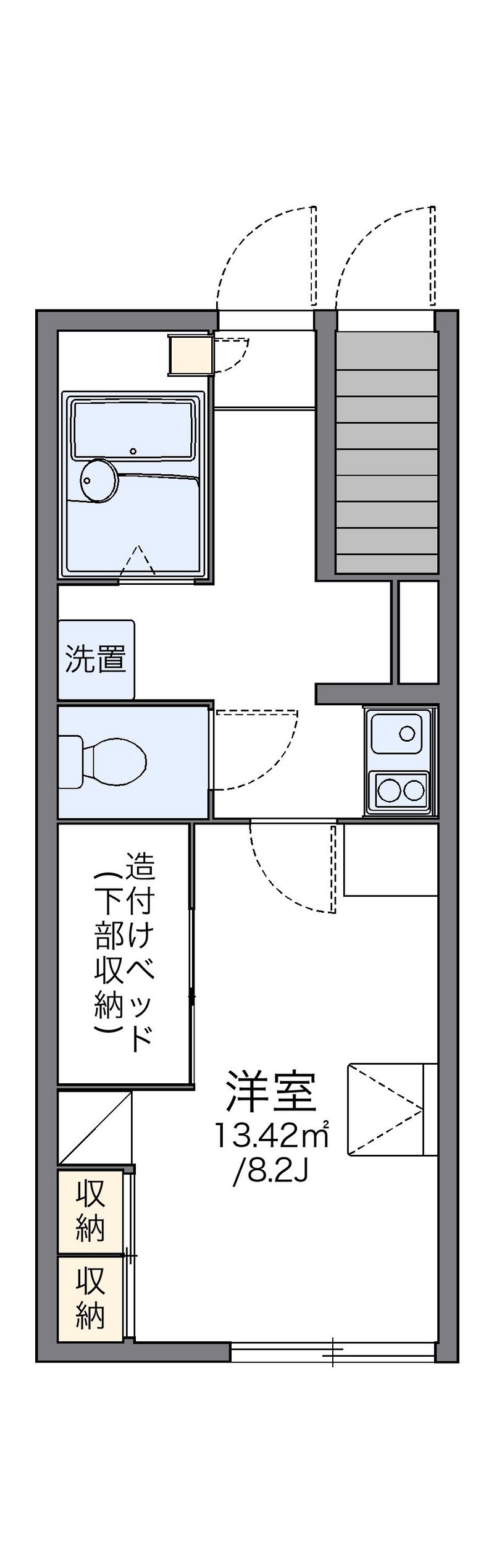 レオパレススペース　メイ 間取図