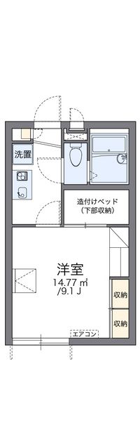 レオパレスグラスパル 間取り図