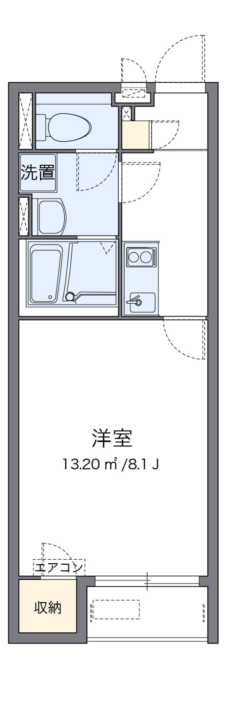クレイノＨｉｇｈＢｒｉｄｇｅ２ 間取図