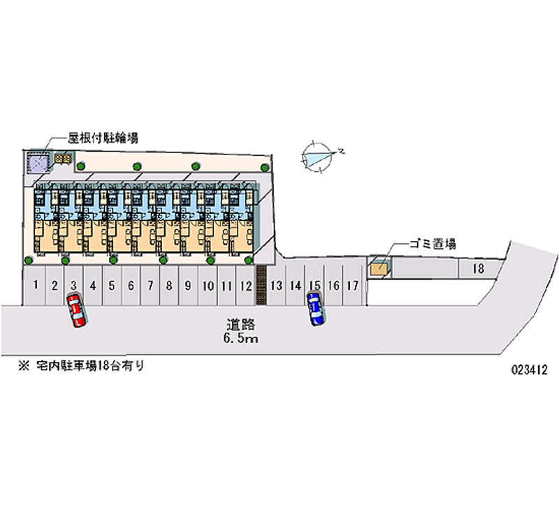 レオパレスコンフォール 月極駐車場