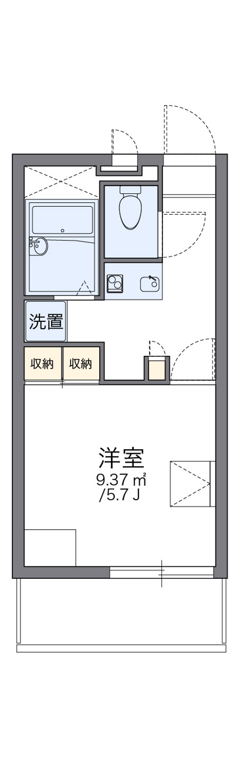 レオパレス佐賀５ 間取図