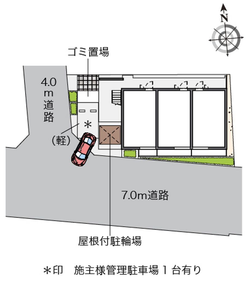 クレイノヴィラ曽根Ｅ 配置図