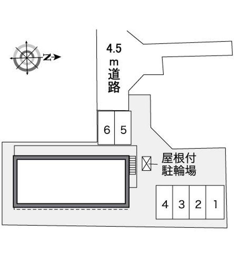 レオパレス百合 駐車場