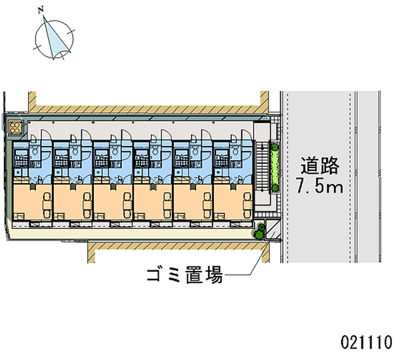 レオパレスコンフォート鶴見 区画図