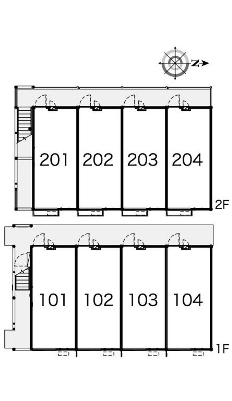 レオパレス車屋 間取り配置図