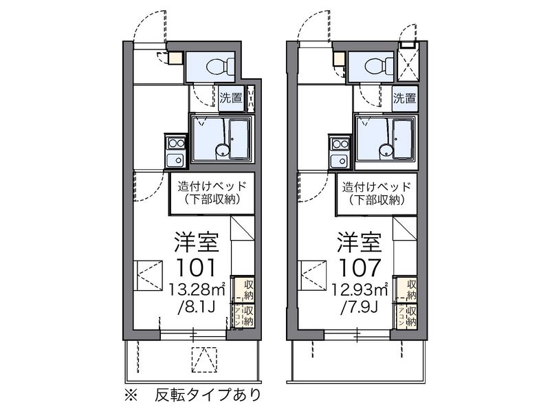 レオパレス光 間取図