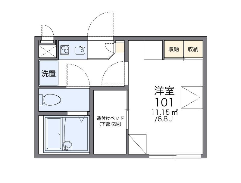 レオパレスエザーンス 間取図