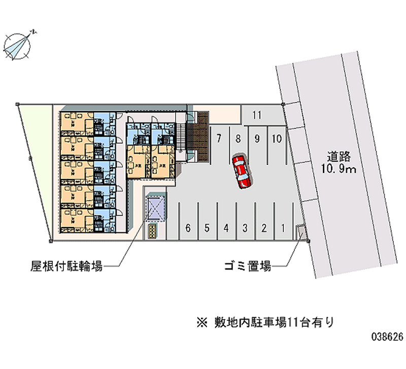 レオパレス南風 月極駐車場