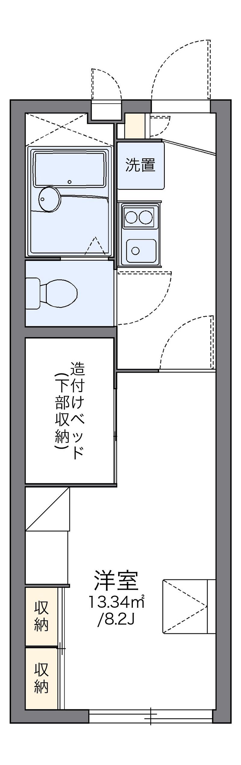 レオパレスハイツファースト 間取図