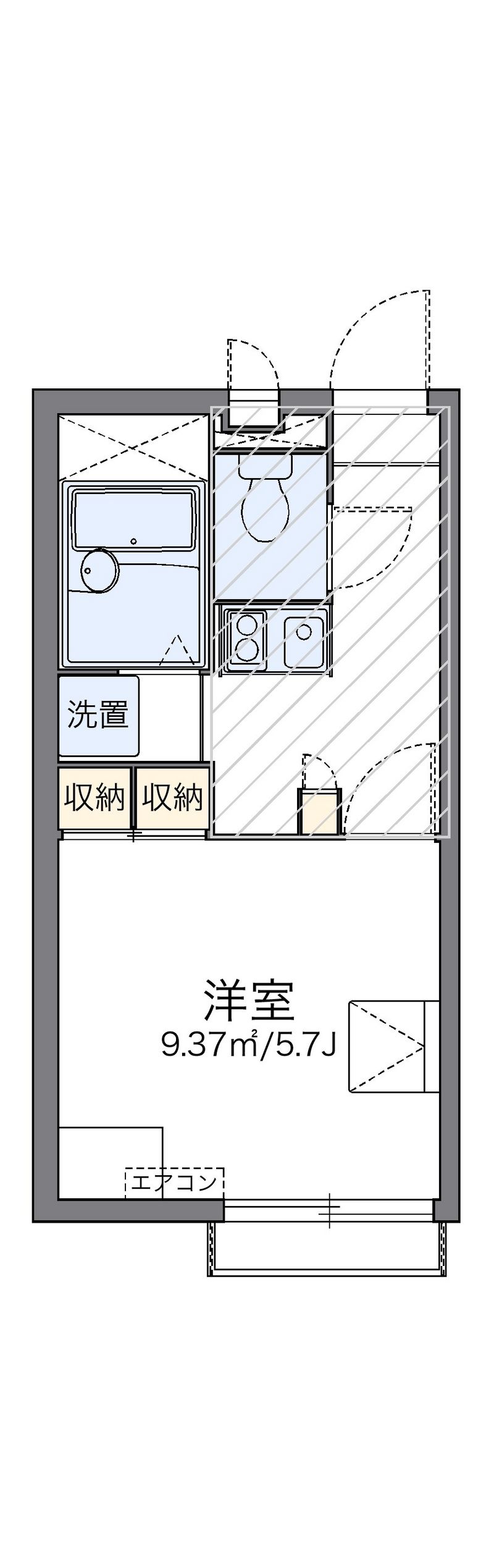 レオパレスコーポ丸喜 間取り