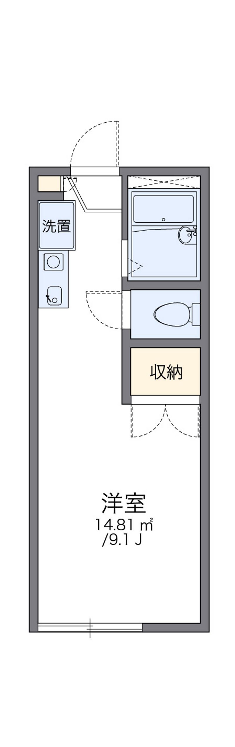 レオパレススワン 間取図
