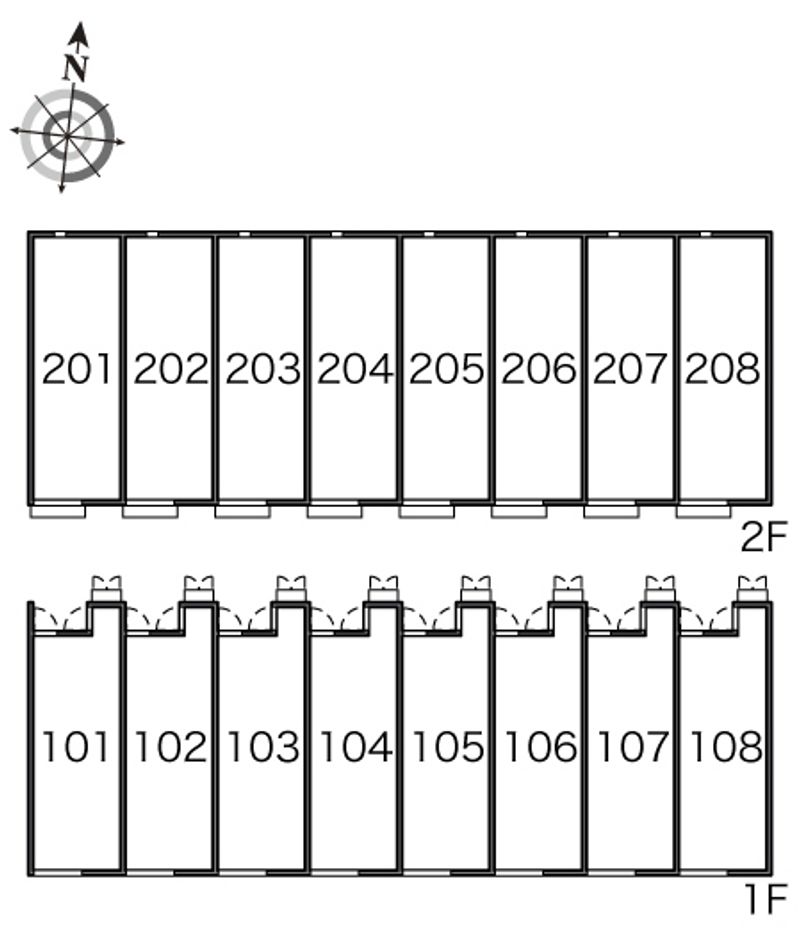 レオネクストエルーセラハイツ 間取配置図