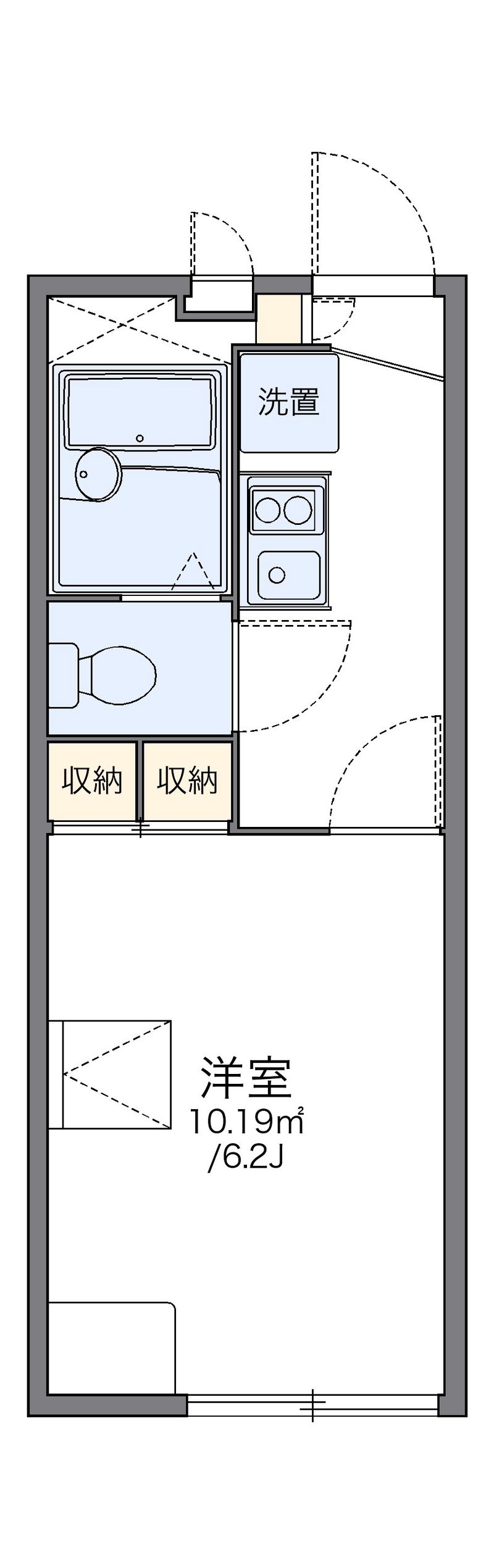 レオパレス修浦Ⅱ 間取図