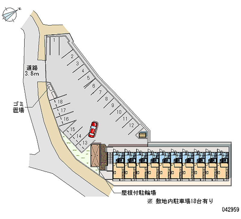 42959 Monthly parking lot