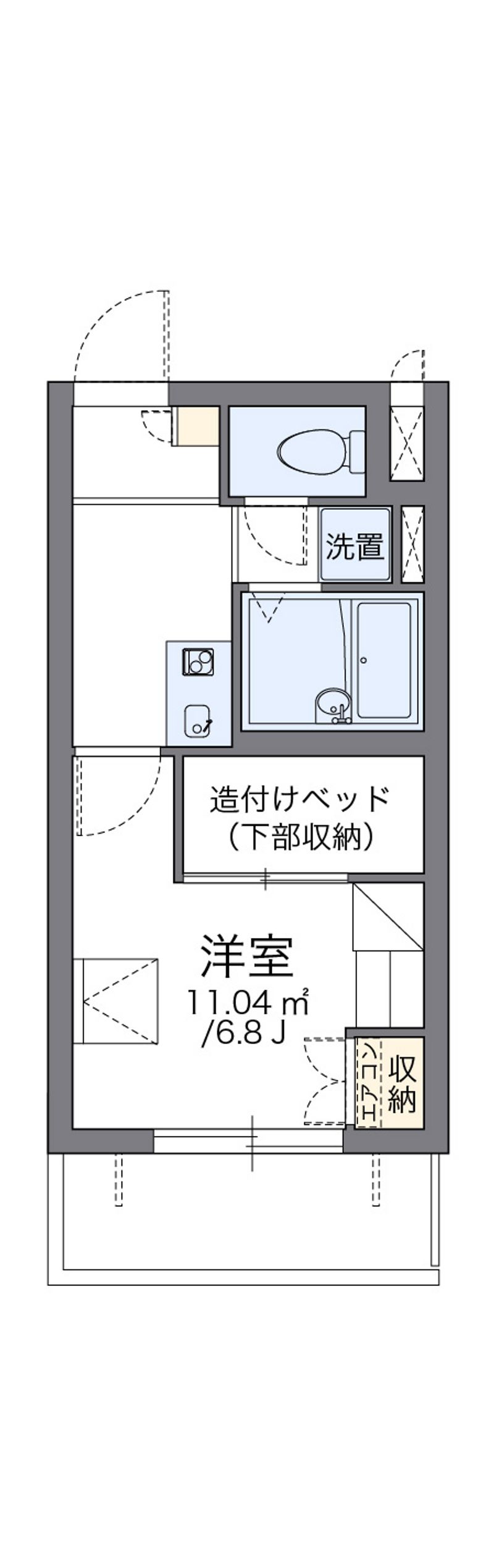 レオパレスハーナ 間取り