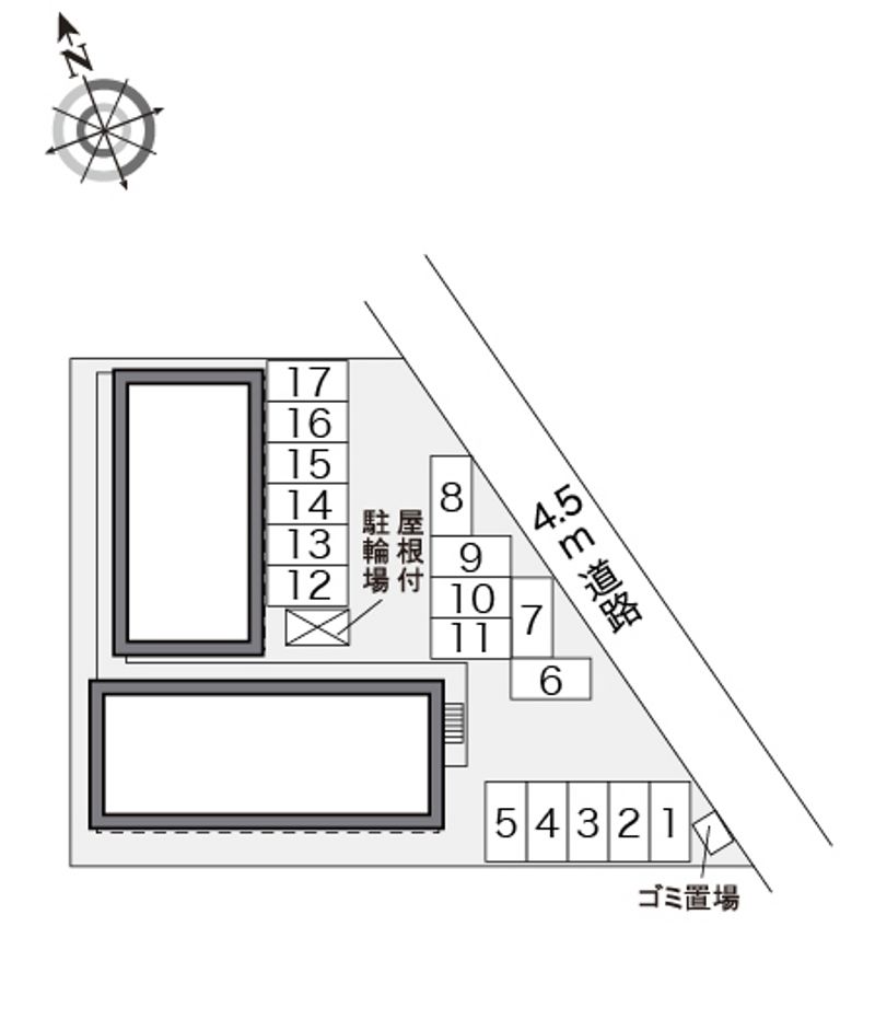 レオパレスプレミール 駐車場
