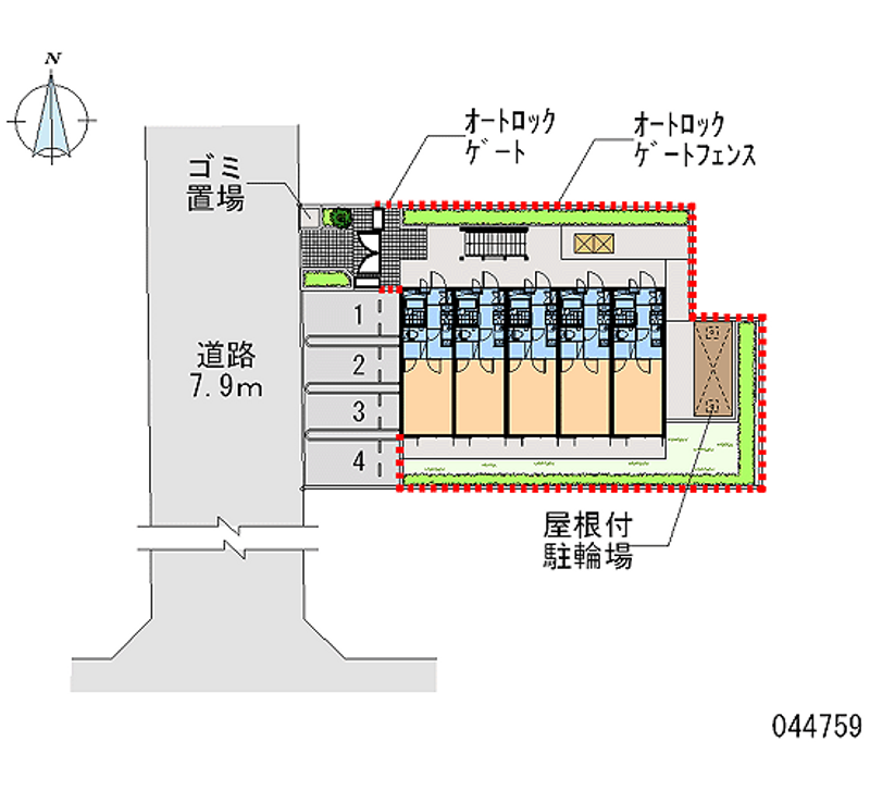 レオパレスブオーノ 月極駐車場