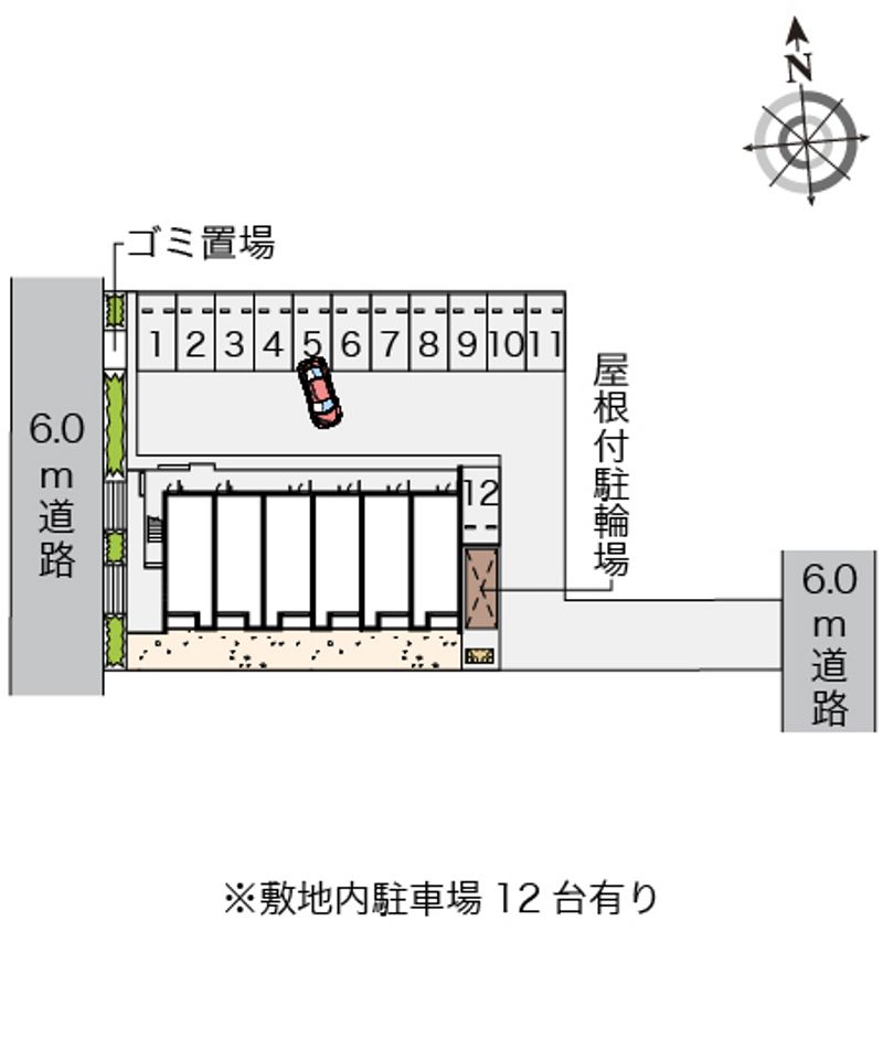 クレイノ北神敷台 配置図