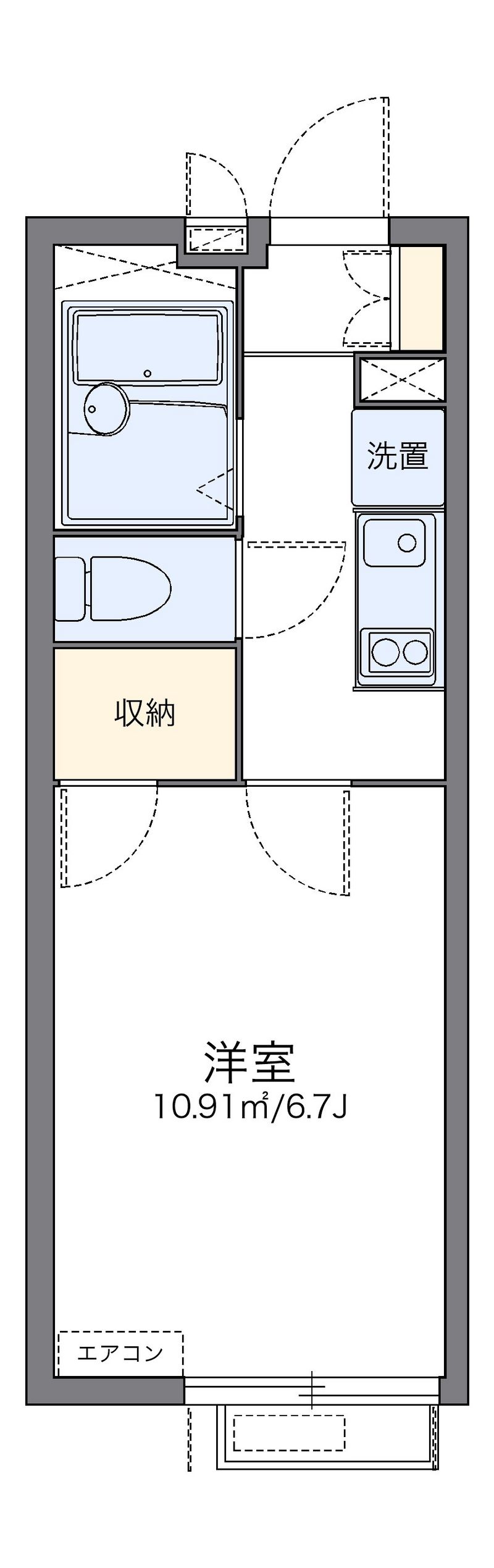 レオパレスカリン 間取図