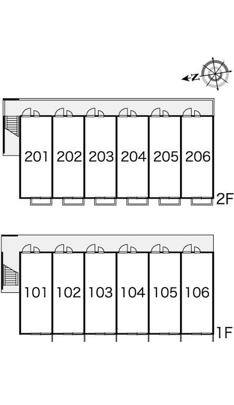 レオパレス大ノ前Ｂ 間取配置図