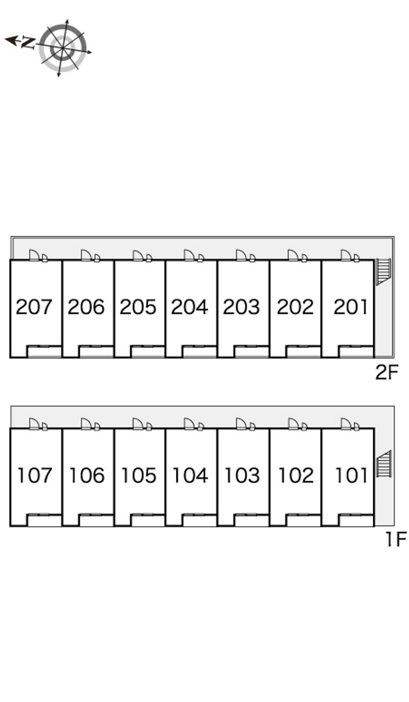 レオパレスＴＳＵＫＡＤＡ 間取り配置図