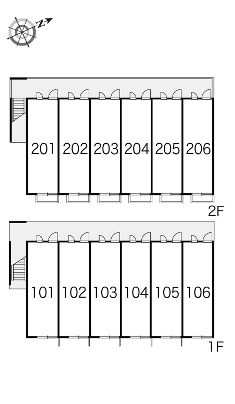 レオパレス幸αⅡ 間取配置図