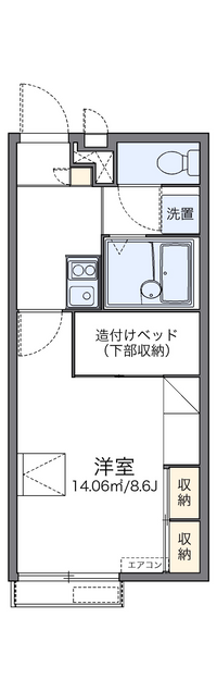 レオパレスコスモス今在家 間取り図
