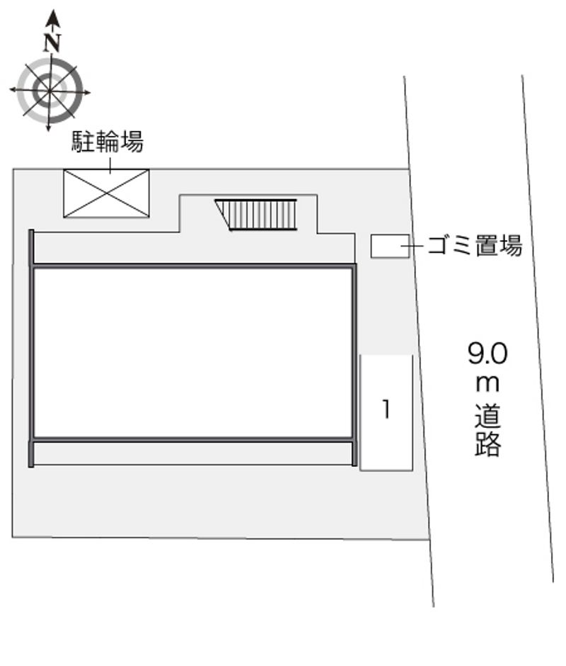 レオパレスたつみ 配置図