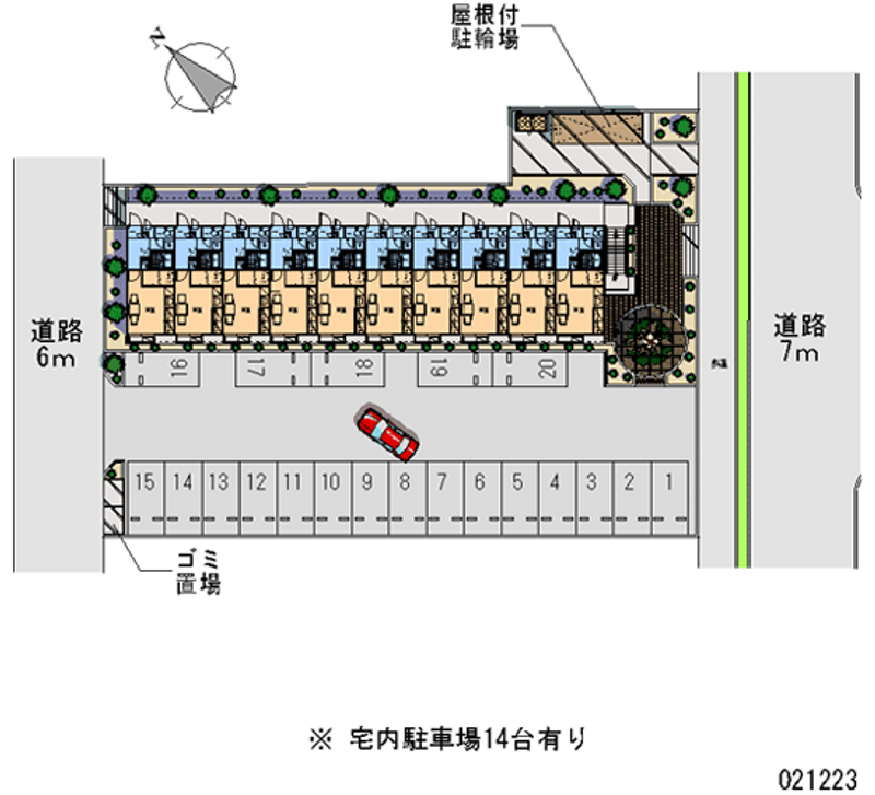 21223 Monthly parking lot