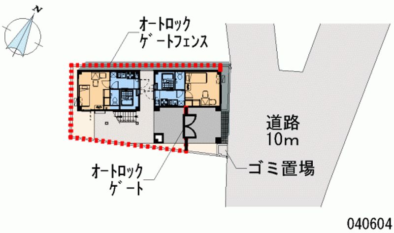 レオパレスブライトン　ヒル 区画図