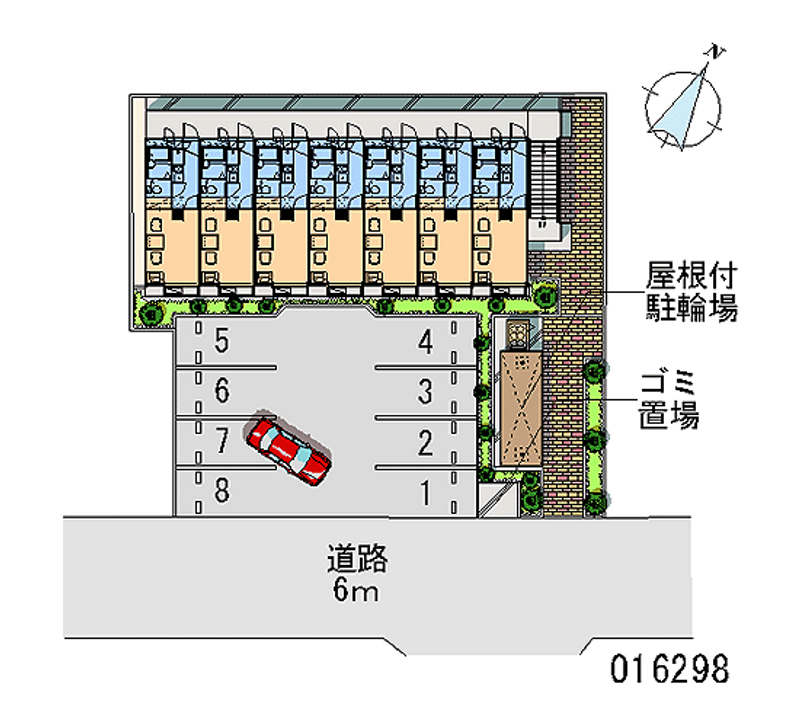 レオパレスピュア 月極駐車場