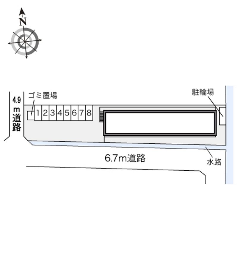 レオパレスグランドゥール 配置図