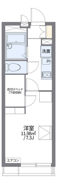 レオパレス高知 間取り図