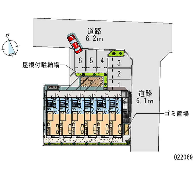 レオパレスサウス宇都宮 区画図