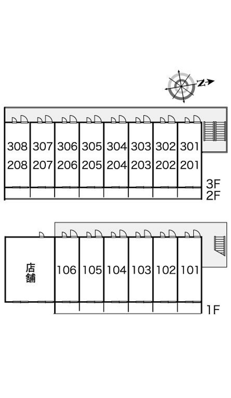 レオパレスセルサスⅡ 間取配置図