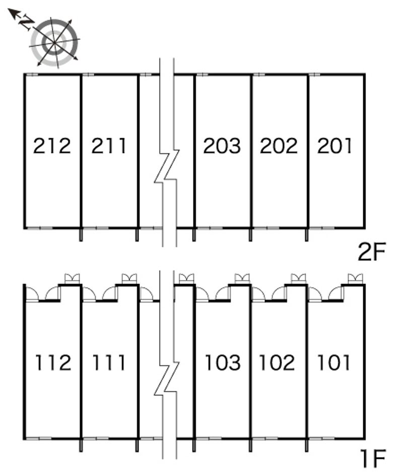 レオパレスベガ 間取配置図
