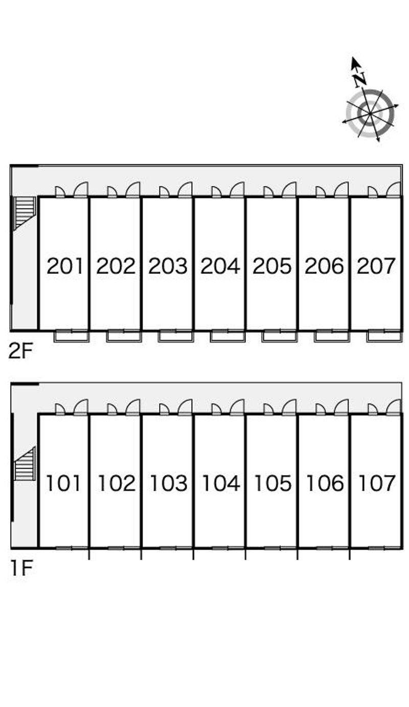 レオパレス久喜南Ⅱ 間取配置図