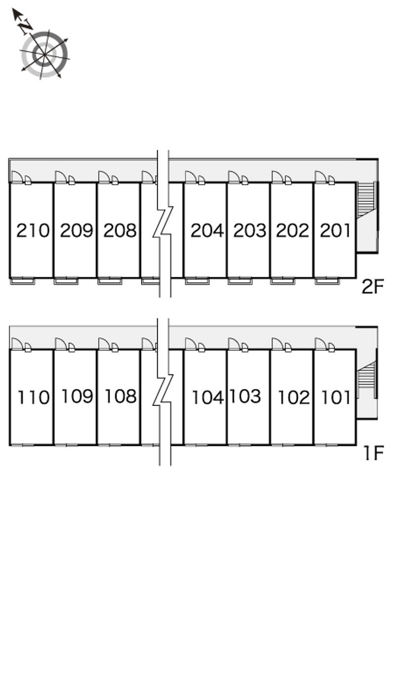 レオパレスプレヴェール 間取配置図