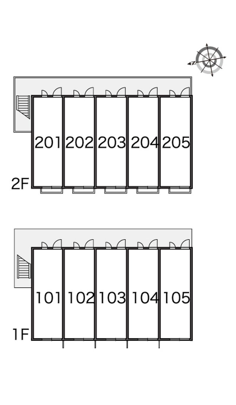レオパレスアルカディア白川Ⅲ 間取り配置図
