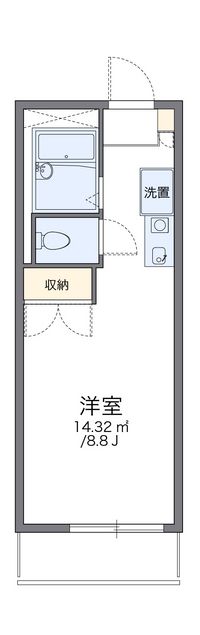 レオパレス天城 間取り図