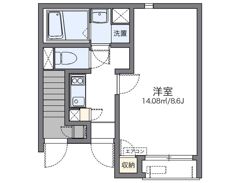 レオネクストＨＯＳＯＹＡⅢ 間取図